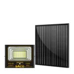 Đèn pha năng lượng mặt trời 100W SACO - Pin Mono đen sạc siêu nhanh